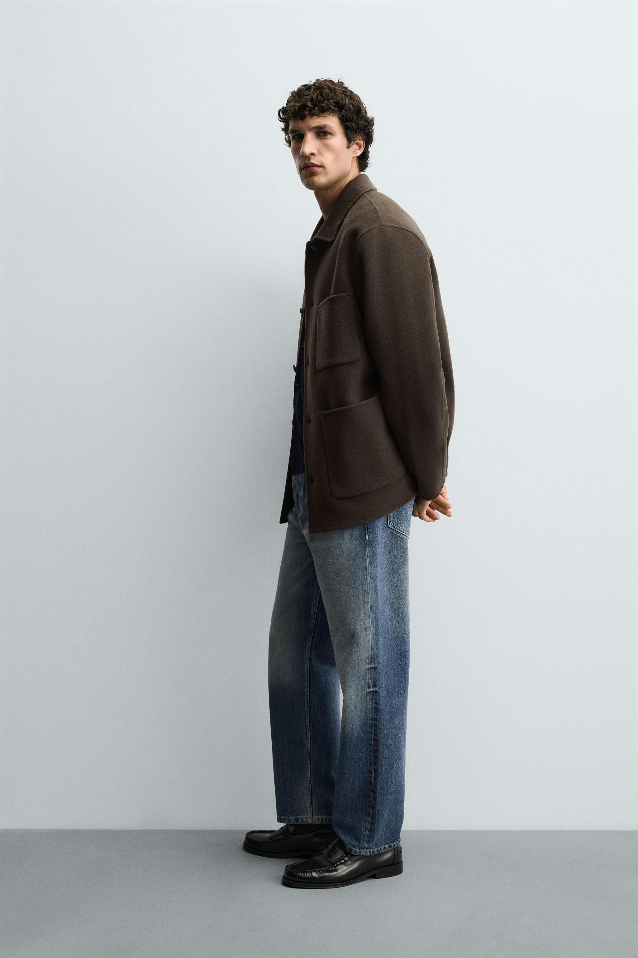 WOOL POCKET OVERSHIRT